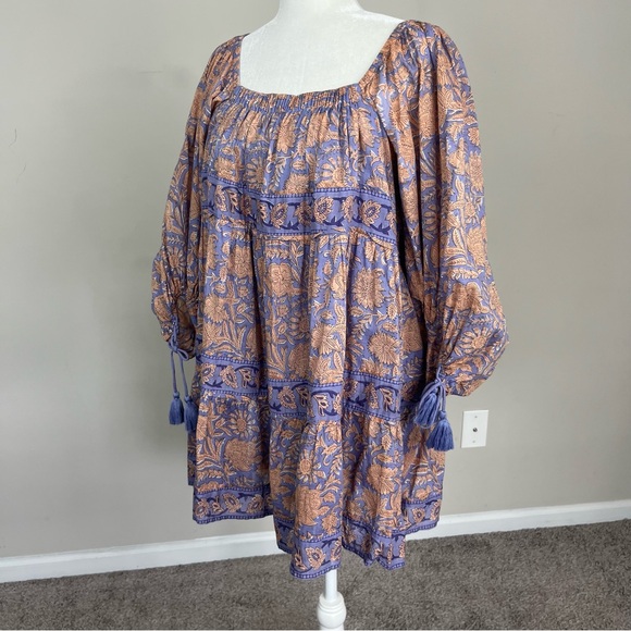 CLEOBELLA HATTIE MINI DRESS IN PURPLE SIZE XS 100% COTTON - Picture 9 of 13